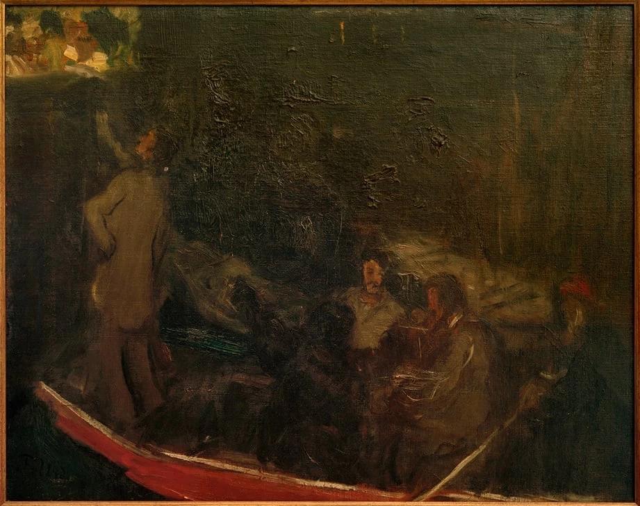 Gita notturna in barca - Zwickau, Städtische Museen
